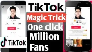 TikTok 1 click million fans, Like and followers without human verification