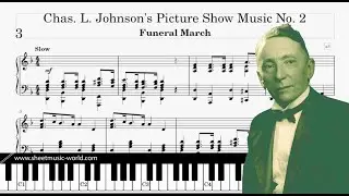 Funeral March RAG (1914) - Piano - Charles Leslie Johnson (Sheets Piano - Tutorial score)