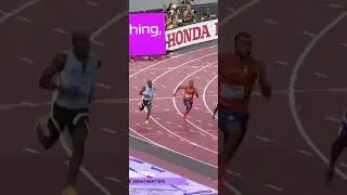 Tebogo dancing into the 200m semis #worldathleticschamps #letsiletebogo #athletics