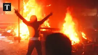 Nepalese Protesters Set Fire to Former PM's Home in Kathmandu