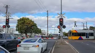 Morphett Road, Novar Gardens, SA | Removed Tramway Crossing