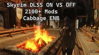 Skyrim Raytraced DLSS ON VS. OFF