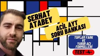 Toplam Fark ve Yarım Açı Formülleri Test -4- | 2023 ACİL MATEMATİK AYT SORU BANKASI ÇÖZÜMLERİ