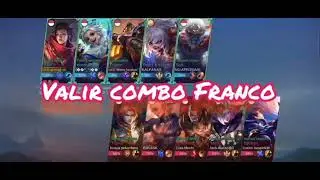 valir combo Franco musuh auto kesal #valir #franco #mlbb #mobilelegends #gamers #tutorialvalir
