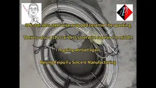 316 stainless steel wire wrapped ceramic fiber pac