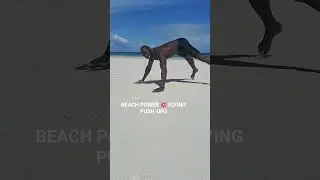 Defying Gravity 🌊💪 Flying Push-Ups on the Beach &ndash; Power, Strength & Control!  #BeachWorkout
