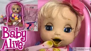 HUGE Baby Alive 2006 Soft Face Doll and Accessories Box Opening, Review, & First Feeding