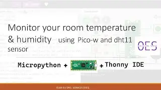 How to program your Raspberry Pi Pico-W  and DHT11 using Thonny IDE and Micropython
