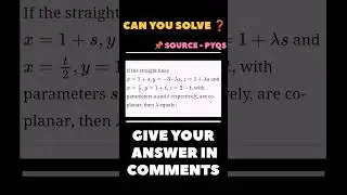 Only Strong Basics Can Solve This JEE Maths 🔥 || #jeemaths #jee #shorts