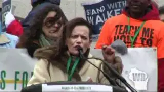 Radio talk show host Vicki Mckenna to Wisconsin Capitol crowd
