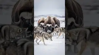 Wolf Pack vs Musk Ox | When the Hunt Fails #animalbattle #massivenature #wildlife