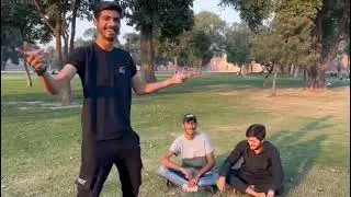 Bottle flip challenge at Shalamar garden