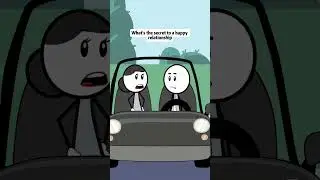 What&rsquo;s the secret to a happy relationship#animation #cartoon #husbandwife #relationship