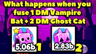 What happens when you fuse 1 Dark Matter Vampire Bat and 2 Dark Matter Ghost Cat? (Pet Simulator X)
