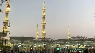 Masjid E Nabawi Umbrella Open - Close View #madinasharif #madina