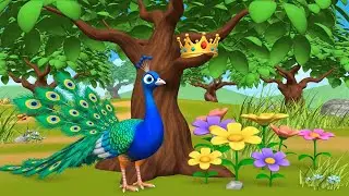Little Peacock Lost His Shiny Crown 🦚 | Nursery Rhymes for Kids & Baby Songs