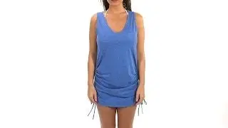Eco Swim Shirred Side Dress | SwimOutlet.com