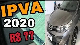 IPVA 2020 TOYOTA YARIS / QUANTO CUSTOU?/ COMO FA&Ccedil;O PARA PAGAR NO INICIO DO ANO!