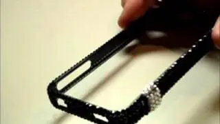 CAZE BlingFrame - Swarovski frame case for iPhone 4 - Black（ブラック）