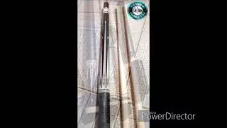 JD Custom Cues - 2021 Ebony, Ivorine, Abalone & Silver Tuxedo