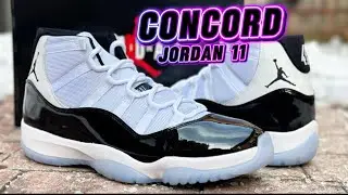 ICONIC!!   Kickwho godkiller Jordan 11 Concord unboxing review & on foot! 