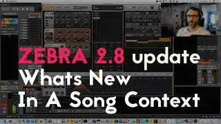 Zebra 2.8 What's New, testing Zebra in a Song Context Bitwig