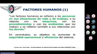 Sesion 3 Factor Humano  Concepto de Factor humano