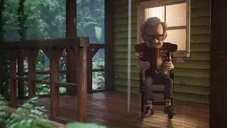 Relaxing Rainy Day Animation with Mudy Morphy - Reading by the Cabin
