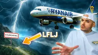 Poser un A320 à Courchevel