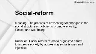 Social-reform Meaning