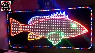 Fish Sign Board | LED Sign Board | Lighting Lab