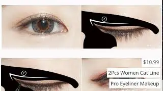 2Pcs Women Cat Line Pro Eyeliner Makeup