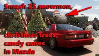 Forza Horizon 5 smash 25 snowmen location, 25 christmas trees, 25 candy canes - Mazda of all Trades