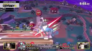 Game Cube - Ledge Recovery Wario holding Wood chip attacks with Smoke Ball?