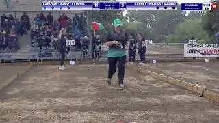 8ème finale CD30 TRIPLETTE SENIOR FEMININ Equipe CANOVAS contre équipe CANNET