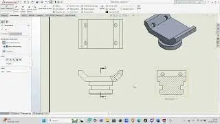 TUTORIAL DRAWING AXLE SUPPORT   SolidWorks2020