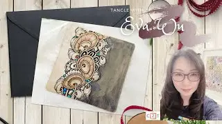 Zentangle 禪繞畫 #1483 How to draw by Eva Wu 禅绕画 ゼンタングル Zentangle Inspired Art