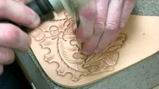 Western Culture ⭐ Leather tooling oak leaves and acorns - Part 2 - leather craft