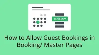How to Allow Guest Bookings in Booking/Master Pages
