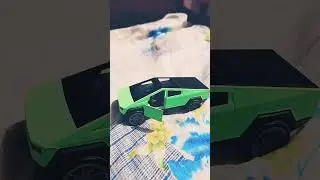 Tesla Cyber Truck diecast model unboxing edit #shorts