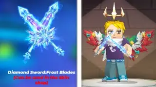 Using The Frost Blades BedWars Blockman Go