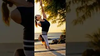 One Becomes Two: AI Yoga Transformation 🌸✨#aiart #yogatransformation #yoga #ai #connection #tulum