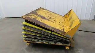 Econo Lift Pneumatic Tilt Table Tote Tipper 8000lbs 28&deg; Degree 55 x 44