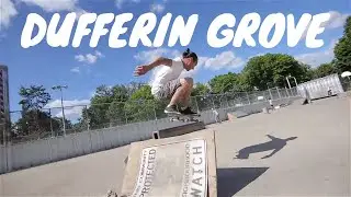 Skating Dufferin Grove Skatepark in toronto