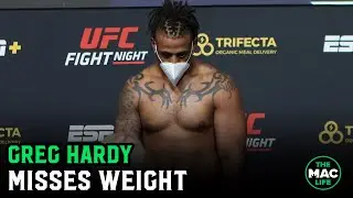 Greg Hardy initially misses weight as a heavyweight | UFC Vegas 12
