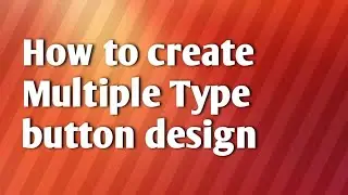 How to Create Multiple Button design#android #androidbasic #androidstudiohindivideos #androidstud