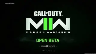 Call of Duty: Modern Warfare II OPEN BETA Title Screen (PC, PS4, PS5, X1, XSX, XSS)