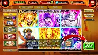 NxB NV: 5th Anniversary! EX Ticket Summon: Ninja Bond | Naruto X Boruto NV