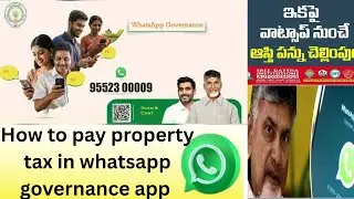 How to pay || property tax in|| whatsapp governance app || in AP 