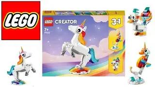 LEGO creator 3 in 1 - magic unicorn - 31140 - SPEED BUILD